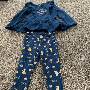 Juicy Couture top and bottom set 24 M